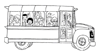 El autobús escolar de magia Colorear En Línea